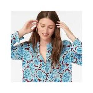 💠 J.Crew Silk Tunic Blouse – Large💠0045